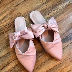 Cider Pink Bow Flats